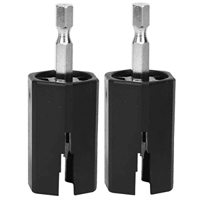 Abbildung von 2PCS Guitar Electric Drill Bohrer String Peg Winder, Winder Tuning Puller Gitarrenreparatur und Wartungswerkzeug Zubehör Für Spielinstrumente Musikinstrumentenzubehör