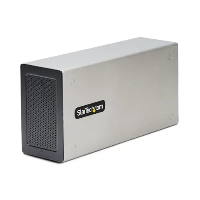 Abbildung von StarTech.com Thunderbolt 3 PCIE Erweiterungsgehäuse, Externes Gehäuse mit zwei PCI Express Steckplätzen, Box für Laptops/Desktops/All In Ones, 8K/4K Ausgang über TB3/DP 1.4 (2TBT3 ENCLOSURE)
