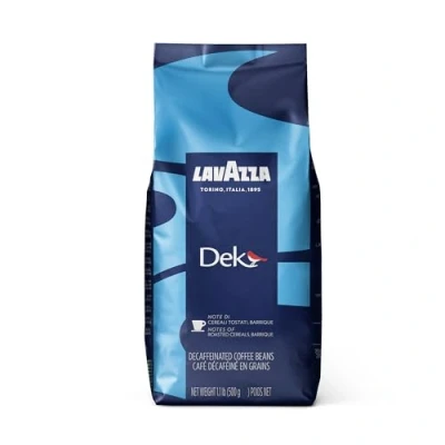 Abbildung von Lavazza Kaffee DEK, Decaf Espresso, Ganze Bohnen Entkoffeiniert, Koffeinfrei, 500g