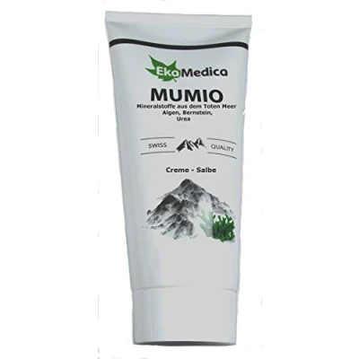 Abbildung von Creme trockene Haut, 200ml mit Mumijo/shilajit, Totes Meer Mineralstoffen, Algen , Bernstein Extrakt, Urea, atopisches Ekzem, Neurodermitis, Hautreizung, Juckreiz Dermatitis Hautallergie Psoriasis