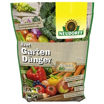 Abbildung von Neudorff GartenDünger Azet Bio 1,75 kg, fördert die Blühkraft und reiche Ernte aller Gartenpflanzen, organischer Langzeitdünger mit natürlicher Sofort &amp; Langzeitwirkung, unbedenklich für Mensch Tier
