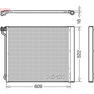 Abbildung von DENSO DCN05034 Klimakondensator mit Trockner R 134a BMW: X5, X6