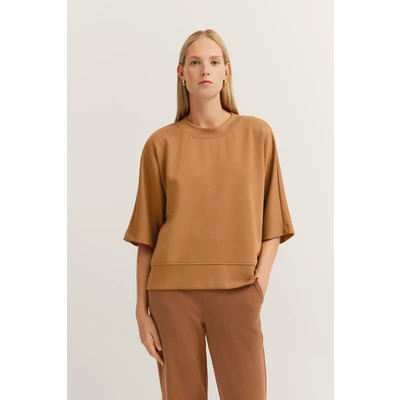 Abbildung von bugatti Sweatshirt, Damen, Größe: Large, Cognac