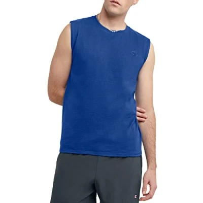 Abbildung von Champion Herren Hemd Klassisches Jersey Muscle T shirt, Schwarz, XXL