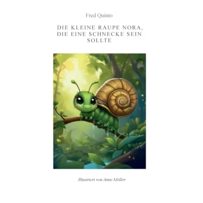 Abbildung von die kleine Raupe Nora, eine Schnecke sein sollte