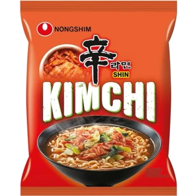 Abbildung von Nong Shim Instantnudeln Kimchi Ramyun Koreanische Ramen Suppe (schnelle Zubereitung) 6er Vorteilspack à 120g