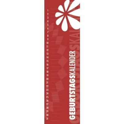 Abbildung von Geburtstagskalender Mini immerwährend (9,5 x 33)