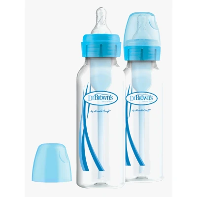 Abbildung von Dr. Brown&#039;s Option+ Schmaler Hals Babyflasche 250 ml 2er Pack, Blå