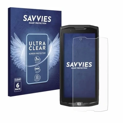 Abbildung von Savvies 6 Stück Schutzfolie für Crosscall Core X4 Displayschutz Folie Ultra Transparent
