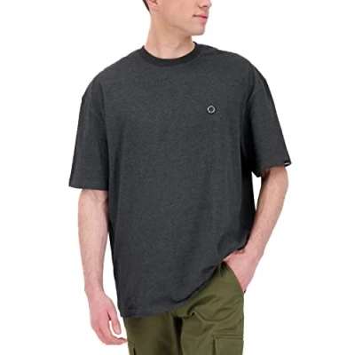 Abbildung von alife &amp; kickin Kurzarm Tshirt basic, Herren, Größe: Medium, Moonless melange