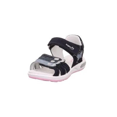 Abbildung von Superfit Emily Riemensandalette für Kinder, Größe: 32, Blau rosa Schuhe