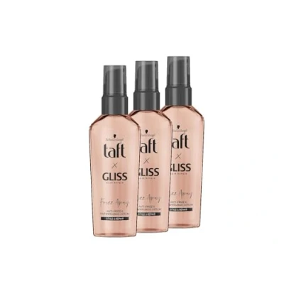 Abbildung von Taft x Gliss Schwarzkopf Serum Frizz Away (3x 75 ml), Anti Haarserum bietet bis zu 24 Stunden Kontrolle, sorgt für antistatisches und entwirrtes Haar