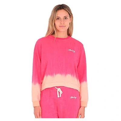 Abbildung von Hurley Damen Tie Dye Cropped Crew Sweatshirt, Azalee, 38