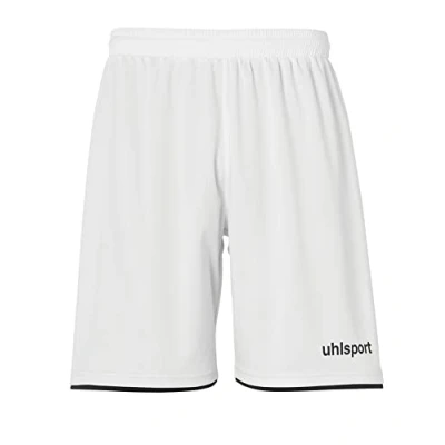 Abbildung von uhlsport CLUB Shorts kurze Sporthose, Herren, Größe: Small, Weiss/schwarz