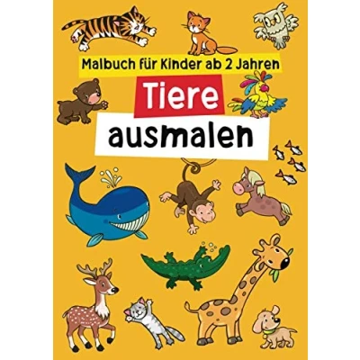 Abbildung von Malbuch für Kinder ab 2 Jahren Tiere ausmalen