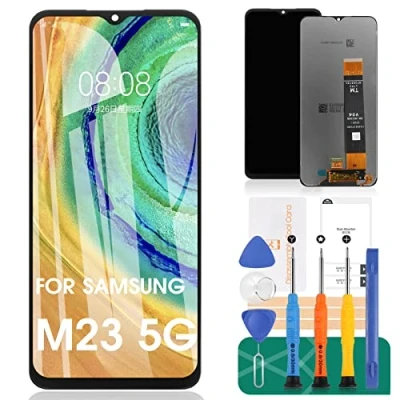 Abbildung von für Samsung Galaxy M23 5G LCD Bildschirm Ersatz M236 Display SM M236B Touch Digitizer Montage M236B/DS Reparaturteile Kits (schwarz ohne Rahmen)