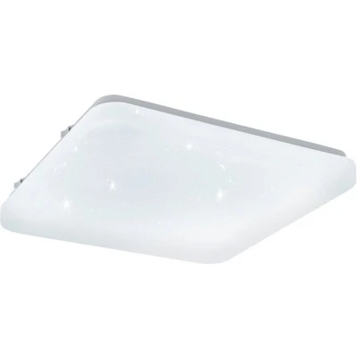 Abbildung von Eglo 97881 LED Deckenleuchte FRANIA S mit Kristallen weiß L:28cm B:28cm H:7cm