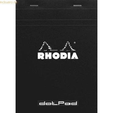 Abbildung von Rhodia Schreibblock DotPad Nr. 16 A5 80 Blatt dot Lineatur schw