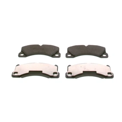 Abbildung von BOSCH 0 986 494 206 Bremsbelagsatz Low Metallic mit Anti Quietsch Blech PORSCHE: Cayenne, Panamera, Macan, VOLKSWAGEN: Touareg II, I