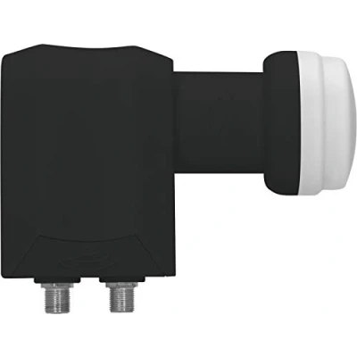 Abbildung von TechniSat Universal Twin LNB Black Edition (Wetterschutz, UHD, 4k, Full HD, 3D, Premium Qualität, 40mm), schwarz