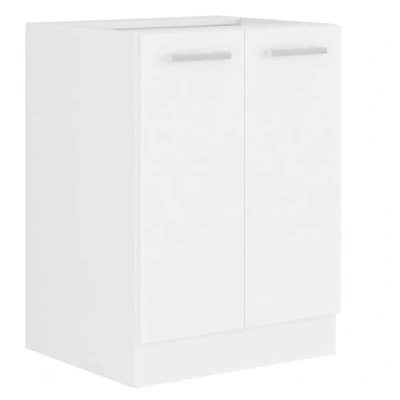 Abbildung von Küchen Preisbombe Unterschrank 60 cm Küche EKO White Weiss matt Küchenzeile Küchenblock Einbauküche