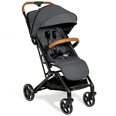 Abbildung von Bergsteiger Manhattan Buggy bis 15 kg, Reisebuggy mit Liegefunktion, Leichter und kompakter Sportwagen Einhand Faltsystem klein zusammenklappbar, Kinderwagen ideal für Flugzeug, Bus, Bahn Auto