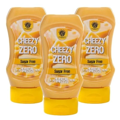 Abbildung von Rabeko Zero Sauce Cheezy Saus, 3 x 350ml ohne Zucker &amp; wenig Fett gesunde Low Carb Produkte kalorienreduziert fettreduziert für Salat, Frites,Burger,Grill Glutenfrei