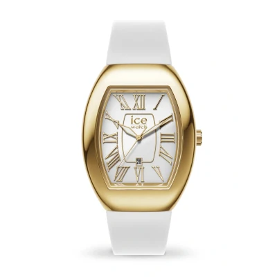 Abbildung von Ice WATCH boliday Dome Metal White Gold Damenuhr mit Silikonarmband 024049 (Small)