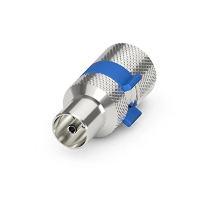 Abbildung von Sonero, IEC Stecker für Antennen Kabel, Koaxial Kabel mit ⌀ 6,5 7,5 mm, einfache Selbst Konfektionierung, chrom, 10er Set