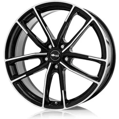 Abbildung von BROCK 5 loch 18Zoll 112mm Alufelge B38 schwarz front poliert 0580081782 Felge