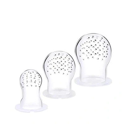 Abbildung von 3x Premium Ersatzsauger für Fruchtsauger Primamma MAM BABYLOVE DM Haakaa NUK Silikon Ersatz Sauger in 3 Größen BPA frei Kleinkind Säugling Schnuller Beißring Obst Eis Muttermilch Beikost