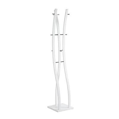 Abbildung von HAKU Möbel Garderobenständer chrom, weiß, Metall Maße: B 35 cm x H 180 T cm, Style: Modern