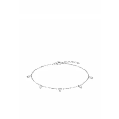 Abbildung von Amor Armband 925 Sterling Silber Damen Armschmuck, mit Zirkonia synth., 17+2 cm, Silber, Kommt in Schmuck Geschenk Box, 2034784