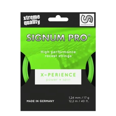 Abbildung von Signum Pro Unisex Erwachsene Xperience Saitenset 12m Neongrün Tennis Saite