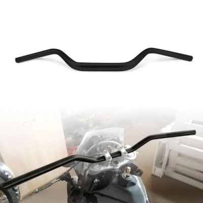 Abbildung von Motorrad Lenker 28mm,Chopper Moped 1 1/8&quot; Universaler für Pit Dirt Bike ATV Quad Motocross(schwarz)