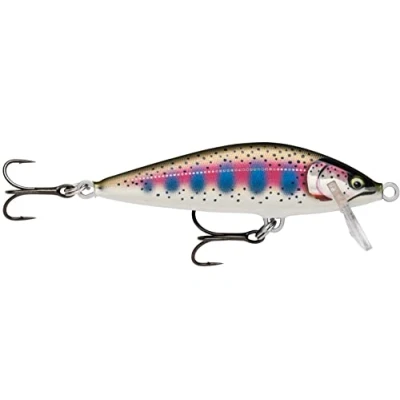 Abbildung von Rapala Countdown Fishing Lure Elite Construction Balsa Köder Süßwasser fließen Schwimmtiefe 0,9 m Größe 4,5 cm / 3,5 g in Estland hergestellt vergoldete Regenbogenforelle