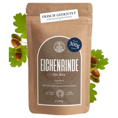 Abbildung von Eichenrinde Monte Nativo (300g) Eichenrindentee schonend getrocknet Tee lose 100% natürlich und ohne Zusatzstoffe Aromatischer Kräutertee für einen köstlichen Aufguss