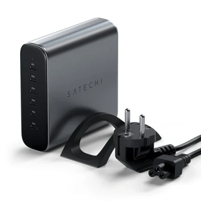 Abbildung von Satechi 200W Type C 6 Port PD GaN Charger grey ST C200GM EU