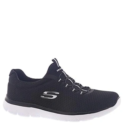 Abbildung von Skechers WIDE FIT Summits Sneaker low, Damen, Größe: 38.5, Black/white Schuhe