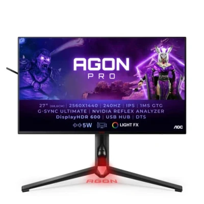 Abbildung von AOC Agon Pro AG274QS 27 Zoll QHD Gaming Monitor, 300 Hz, 1 ms, FreeSync Premium, HDR600 (2560x1440, HDMI, DisplayPort, USB Hub) schwarz