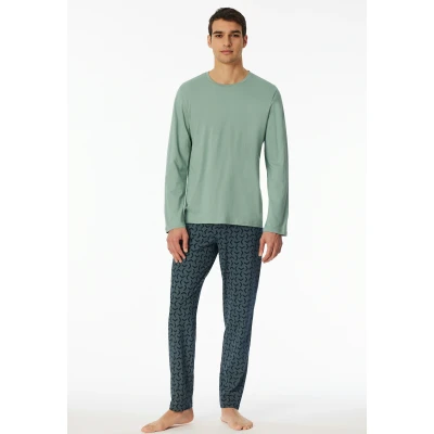 Abbildung von Schiesser Essentials SET Nachtwäsche Set, Herren, Größe: 56, Linde