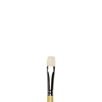 Abbildung von Winsor &amp; Newton 5872008 Künstler Chunking Schweineborsten Pinsel für Ölfarben, hohe Farbaufnahme, gleichmäßige Farbabgabe Flachpinsel Nr. 8, kurzer Stiel