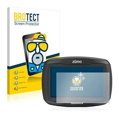 Abbildung von BROTECT Entspiegelungs Schutzfolie für Garmin zumo 390LM (2 Stück) Matte Displayschutz Folie, Anti Reflex, Fingerprint