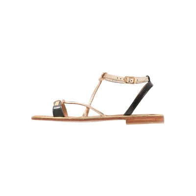 Abbildung von Les Tropeziennes par M Belarbi Hirondel Riemensandalette, Damen, Größe: 39, Noir/oro Schuhe