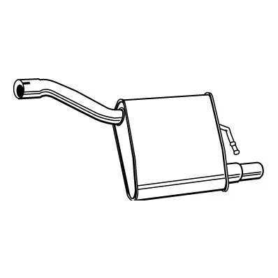 Abbildung von WALKER 71403 Endschalldämpfer 680 ohne Anbauteile FORD: Focus Mk1 Schrägheck