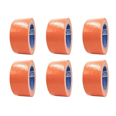 Abbildung von ACIT Amerikanisches Orange Gewebeband, Packung mit 6 Rollen, 50mm x 25 Meter, wasserdicht, für Reparaturen und DIY, isolierend