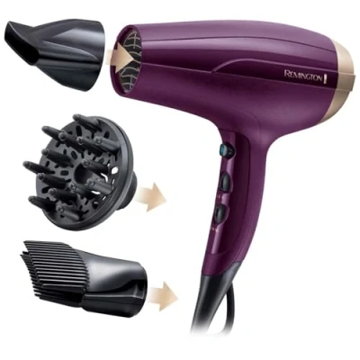 Abbildung von Remington Haartrockner D5219 Your Style Haaransatz Booster Ionen 2300 W lila, W, mit IONTEC Technologie