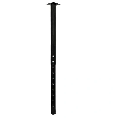 Abbildung von QLLY Runde Tischbeine Metall Schwarz Ø50mm Schreibtischbeine Höhenverstellbar 60 100cm Möbelfüße Heavy Duty für Home Office Schreibtisch (1, Schwarz)