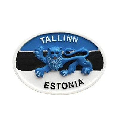 Abbildung von Wedare Magnet Souvenir Kühlschrankmagnet Andenken Harz Sammlung Tallinns Estland 3D, Geschenk magnetische Aufkleber Ausgangsküchen Dekoration