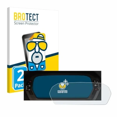 Abbildung von BROTECT Entspiegelungs Schutzfolie für Audi A3 2023 Virtual cockpit Plus (2 Stück) Matte Displayschutz Folie, Anti Reflex, Fingerprint